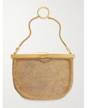 Calvin Klein 54 Chainmail Clutch - Natural