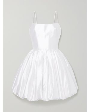 Rasario Silk-satin Mini Dress - White