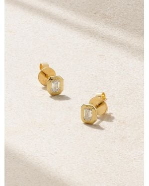 Octavia Elizabeth Nesting Gem 18-Karat Recycled Diamond Earrings - Natural