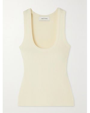 Matteau Net Sustain Ribbed-Knit Tank - Natural