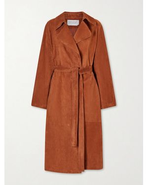 Gabriela Hearst Lyra Belted Suede Coat - Brown