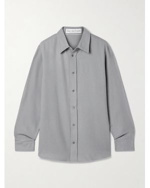 God's True Cashmere Hemd Aus Kaschmir-Twill - Grau