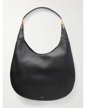 SAVETTE Florence Clutch Aus Strukturiertem Leder - Schwarz