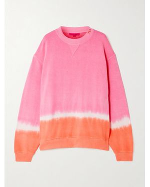 The Elder Statesman Tie-Dyed Cotton And Cashmere-Blend Jersey Sweatshirt - Pink