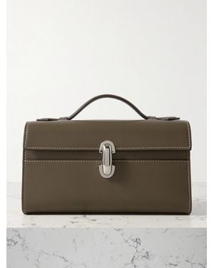 SAVETTE Sac À Main En Cuir Symmetry Pochette - Marron