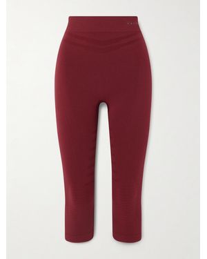 FALKE Maximum Warm Stretch-Jersey Leggings - Red