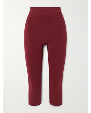 FALKE Maximum Warm Stretch-Jersey Leggings - Red