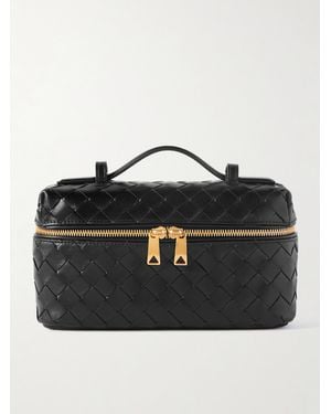 Bottega Veneta Bang Bang Vanity Mini Tote Aus Intrecciato-Leder - Schwarz