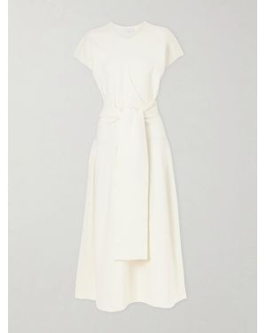 Violante Nessi Turrel Tie-Detailed Jersey Midi Dress - White