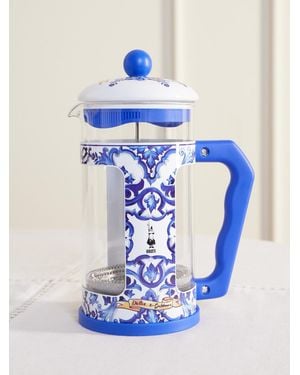 Dolce & Gabbana Bialetti Printed Stainless Steel And Glass French Press - Blue