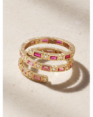 Sydney Evan Ring Aus 14 Karat Mit Saphiren Und Diamanten - Natur