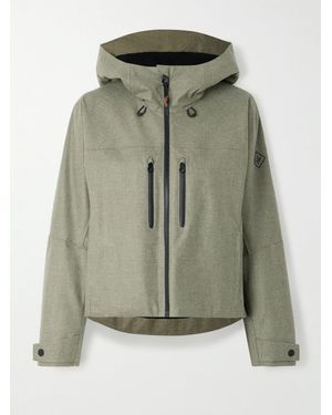 Loro Piana Abelboden Wool And Cashmere-Blend Hooded Jacket - Green
