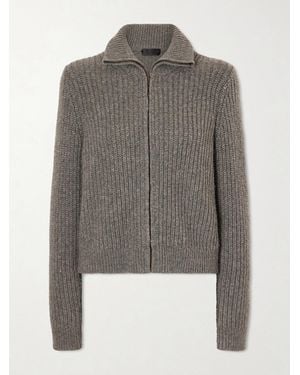Nili Lotan Arlen Merino Wool-Blend Cardigan - Grey