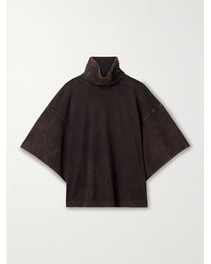 RÙADH The Orbital Organic Cotton-Jersey Turtleneck T-Shirt - Black