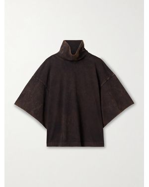 RÙADH The Orbital Organic Cotton-Jersey Turtleneck T-Shirt - Black
