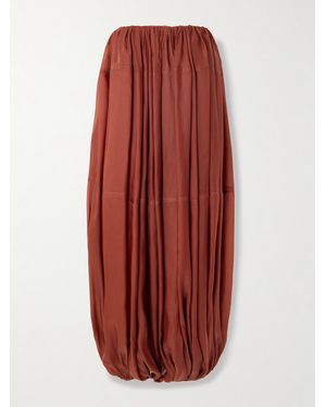 Ferragamo Trägerlose Robe Aus Jersey - Rot