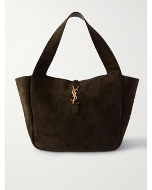 Saint Laurent Le 5 À 7 Bea Suede Tote - Black