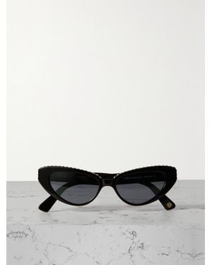 Kimeze Damba Cat-Eye Crystal-Embellished Acetate Sunglasses - White