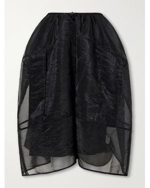 Cecilie Bahnsen Fosia Organza Midi Skirt - Black