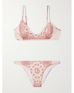 The Attico Bedruckter Bikini - Pink