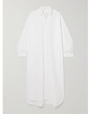 Wardrobe NYC Oversized Cotton-Poplin Maxi Shirt Dress - White