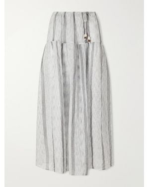 Ulla Johnson Almia Striped Cotton Coverup - White