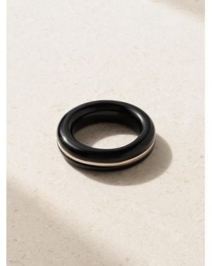 BY PARIAH Essential Stacking 14-Karat Recycled Onyx Ring - Black