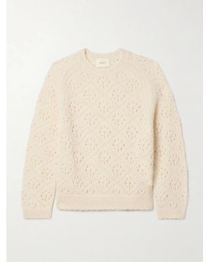 Doen Emiliana Pointelle-Knit Alpaca-Blend Sweater - Natural