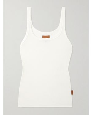 Jamie Haller The Undershirt Ribbed Stretch-Modal Tank - White