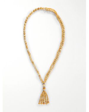 Le Sundial Venice Opera Tasselled Sterling Jasper Necklace - White
