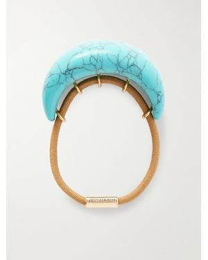 Jennifer Behr Winona Resin-Embellished Hair Tie - Blue