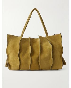 Ulla Johnson Adria Suede Large Tote - Natural