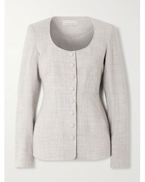 LIBEROWE Amber Woven Blouse - Grey