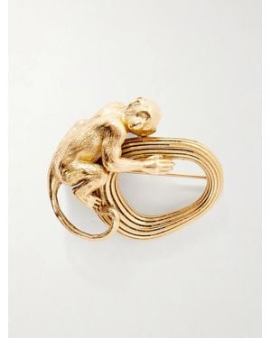 KHAITE Monkey-Toned Brooch - Metallic
