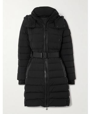 Rudsak Pelin Hooded Belted Quilted Shell Down Jacket - Black