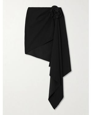Magda Butrym Asymmetrischer Rock Mit Applikation - Schwarz