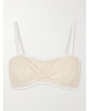 Colleen Allen Tulle Bralette - Natural