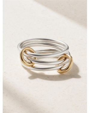 Spinelli Kilcollin Solarium Set Of Three Sterling And 18-Karat Rings - Natural