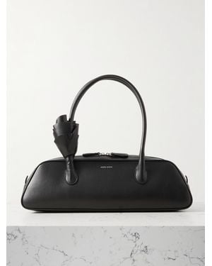 Magda Butrym Brigitte Trapeze Tote Aus Leder Mit Applikation - Schwarz