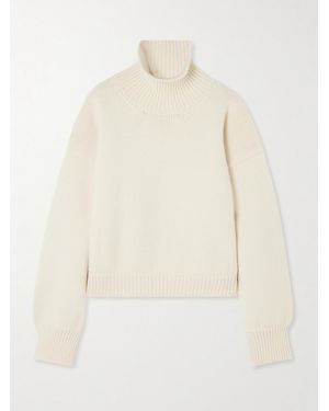 &Daughter Caragh Oversized Cropped Wool Jumper - Natural