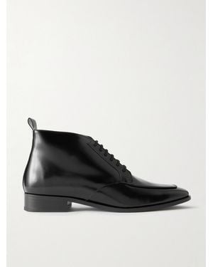 TOVE Verone Leather Ankle Boots - Black