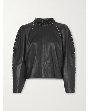 Isabel Marant Studded Leather Top - Black