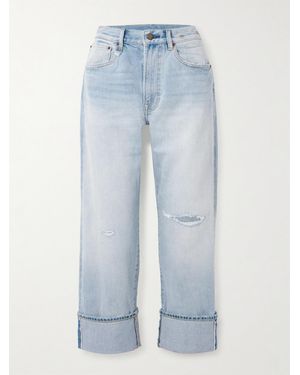 R13 Cuffed X-Bf Tief Sitzende Jeans Mit Geradem Bein - Blau