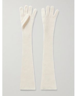 arch4 Jessie Handschuhe Aus Geripptem Kaschmir - Weiß