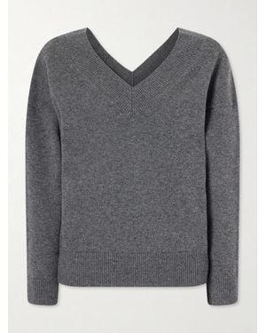 Tom Ford Off-The-Shoulder Cashmere Top - Grey