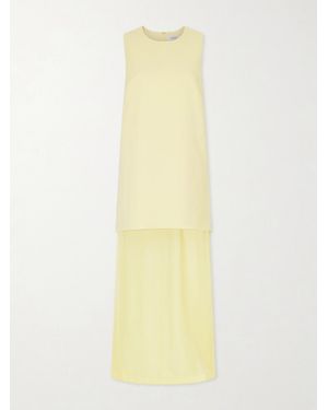 La Ligne Crepe And Chiffon Maxi Dress - Yellow