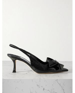Jimmy Choo Staz 70 Slingback-Pumps Aus Leder - Schwarz