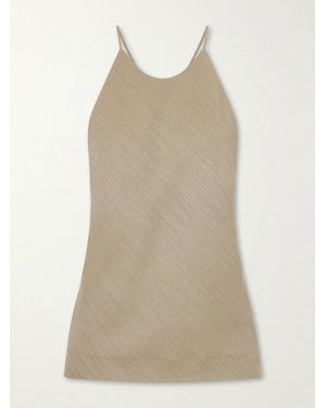 Calvin Klein Erin Wool-Blend Twill Tank - Natural