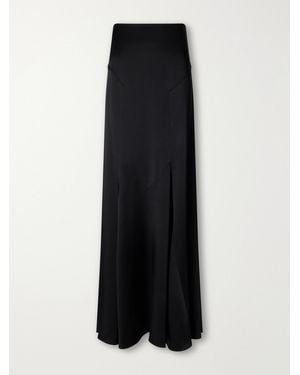 Stella McCartney Panelled Satin Maxi Skirt - Black