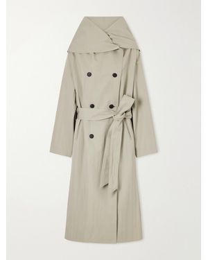 Kallmeyer Dorothy Double-Breasted Belted Cotton-Blend Trench Coat - Natural